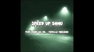 Tum todo na Dil Mera - Speed up (Female version)