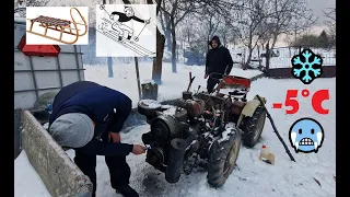 Traktor TK10 - ZIMNÝ ŠTART (COLD START) - JAZDA + TK10 - LYŽIARSKY VLEK