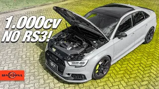 Audi RS3 com os melhores upgrades para passar dos 1.000cv!