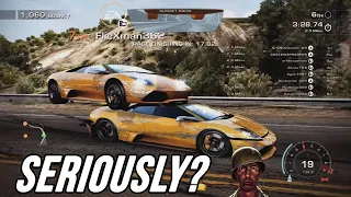 Hacker/Cheater Encounter In Need for Speed: Hot Pursuit Remastered