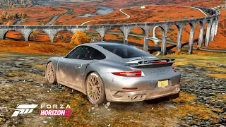 Porsche 911 Turbo S - Forza Horizon 4 | The Beautiful Drive In Autumn - [4K 60fps]