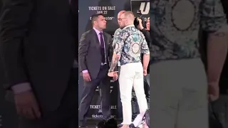 Conor McGregor vs Rafael Dos Anjos Face to Face #shorts