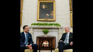 Biden celebrates St Patricks Day with Irish Taoiseach