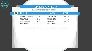 Mornington Peninsula Cricket Association - U16s Premier - Round 8 - Flinders v Mt Eliza - Day 1