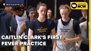 Caitlin Clark's first practice with Indiana Fever as training camp starts