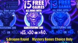 ★FINALLY SUPER BIG WIN !! Mystery Bonus Choice Only ! ☆5 DRAGONS RAPID Slot machine★栗スロ☆