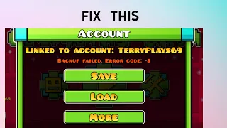 How to Fix "Error code: -5" in Geometry Dash