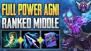 EXPLOSIVE Agni Mid Gameplay - SMITE Ranked Conquest (Masters)