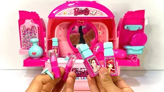6 Minutes Satisfying with Unboxing Beauty Pink Make up Toys, Beauty Bag Playset Collection | ASMR