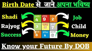 जन्म तिथि से जाने अपना भविष्य/know your future by date of birth/Loshu grid/Astrology/Numerology