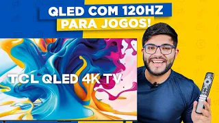 COMPREI a TV QLED mais BARATA do MERCADO HOJE! TCL C645 55" com 120hz para JOGOS!
