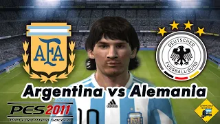 PES 2011 -  Argentina vs Alemania