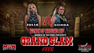 Julia vs Sierra | MAW/Women of Nation's Grandslam IV