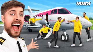 Last Me Jo Haath Hatayega Vo Jitega Ye Private Jet! MrBeast हिन्दी