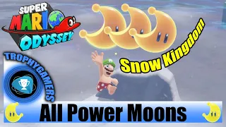 Super Mario Odyssey All Power Moon Locations Snow Kingdom - No commentary