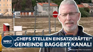 HOCHWASSER: Kanal ausgehoben in Rosenheim - Wasser-Pegel steigen in Süddeutschland weiter stark an!