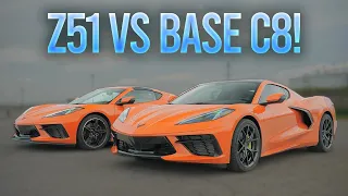 Z51 Package Worth $5000?? Base Corvette C8 vs Z51 Corvette C8 Comparison!