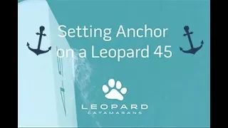 How to Safely Set an Anchor