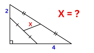 Find the length X | A Nice Geometry Problem | Math Olympiad