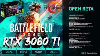Battlefield 2042 Open Beta Gameplay | Benchmark | RTX 3080 Ti | AMD 5800X | 4K 1440p Ultra High