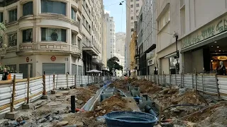 Sábado no Centro de São Paulo.