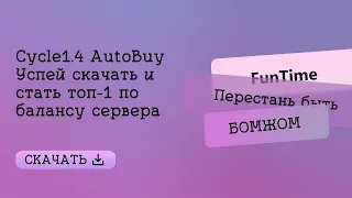 Настройка бота Cycle autobuy  Слив дюпа Funtime  SkyTime  #minecraft