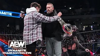 What did TNT Champ Christian Cage rechristen Nick Wayne & Luchasaurus? | 11/22/23 AEW Dynamite
