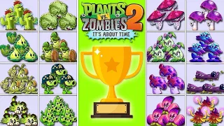 TOURNAMENT 16 Green & Purple Plants - Who Will Win? - PvZ 2 Plant vs Plant