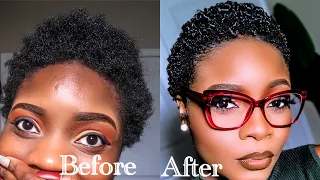 HOW TO DEFINE CURLS ON 4B/4C SHORT NATURAL HAIR (DETAILED) #NATURAL #HAIR #HOW