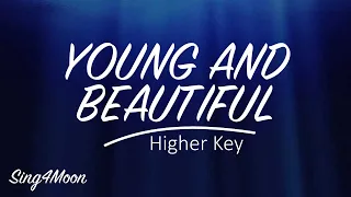 Young And Beautiful – Lana Del Rey (Karaoke Instrumental) Higher Key