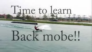 Back mobe wakeboarding progression