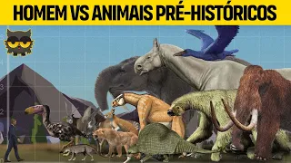 Animais pré-históricos vs humanos