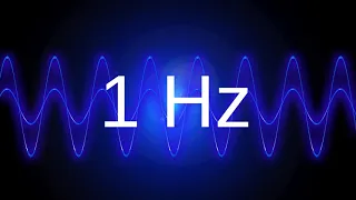 1 Hz clean pure sine wave BASS TEST TONE frequency