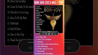 Bon Jovi 2023 MIX ~ Top 10 Best Songs ~ Greatest Hits ~ Full Album #shorts