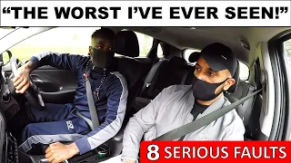 Learner Driver Selects REVERSE When Moving FORWARD | Driving Test Fail