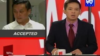 Pres. Aquino accepts MMDA Chairman Francis Tolentino resignation