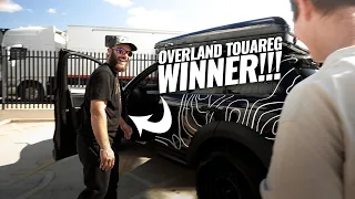 WINNER! Jordan picks up his new OVERLAND TOUAREG!