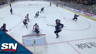 Blues Share The Puck And Find David Perron On The Power Play For His Second Goal Of The Night