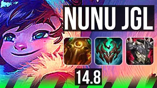 NUNU & WILLUMP vs VI (JGL) | 50k DMG, 12/3/22, 900+ games, Rank 9 Nunu, Legendary | BR Master | 14.8