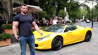 Качок перевернул Ferrari! СТОПХАМ