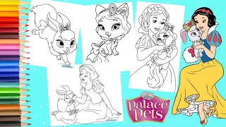 Coloring Disney Princess Snow White Berry & Honeycake - Palace Pets Coloring Pages