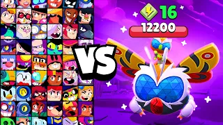 MOTHRA EVE vs ALL BRAWLERS! With 16 POWER-UPs! | Brawl Stars