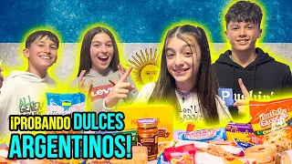 REACCIONAMOS PROBANDO DULCES ARGENTINOS! *NOS SORPRENDEN*