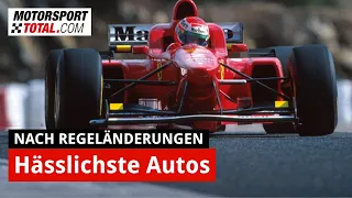 Top 10: Die hässlichsten Formel-1-Autos nach Regeländerungen