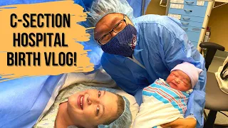 SCHEDULED C-SECTION HOSPITAL BIRTH VLOG 2021 | What to Expect During and After a C-Section!