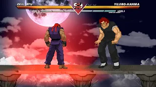 EVIL RYU vs YUJIRO HANMA - The most epic fight ever made!