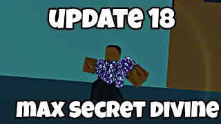 Update 18 Baki Island Max Secret Divine Showcase in Anime Punching Simulator