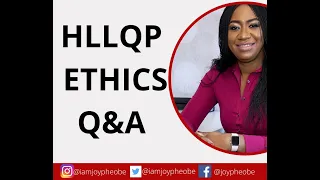 HLLQP ETHICS QUESTIONS AND ANSWERS