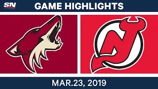 NHL Game Highlights | Coyotes vs. Devils - March 23, 2019