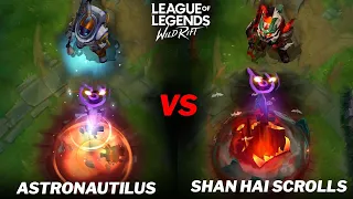 Nautilus Shan Hai Scrolls VS Astronautilus Skins Comparison Wild Rift